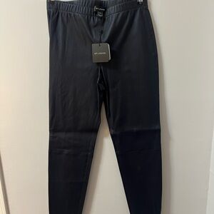 St. John NWT Navy Leather Pants Size 8